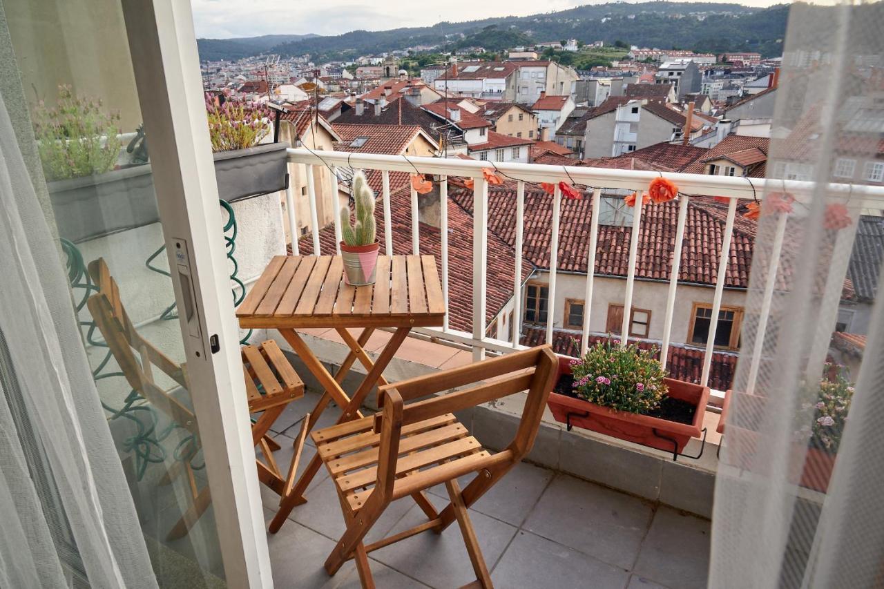 Duplex Luminoso Con Vistas En El Centro De Ourense 아파트 외부 사진